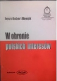 W obronie polskich interesów