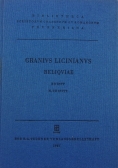 Granivs Licinianvs Reliqviae