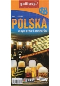 Mapa piwa i browarów - Polska 1:875 000