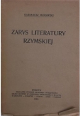 Zarys literatury Rzymskiej, 1922r
