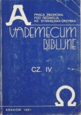 Vademecum biblijne, cz. IV