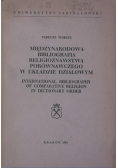 Międzynarodowa bibliografia religioznawstwa porównawczego w układzie działowym
