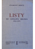 Listy do Czesława Miłosza 1952  1979