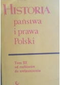 Historia państwa i prawa Polski, tom III