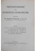 Przygotowanie do spowiedzi i komunii św., 1912 r.