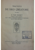Tractatus De Deo Creatore, 1912 r.