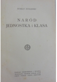 Naród jednostka i klasa, 1926r.