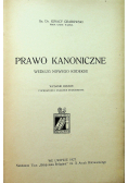Prawo kanoniczne według nowego kodeksu 1927r