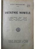 Ostatnie nowele 1921 r