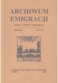 Archiwum Emigracji tom 9. Studia, szkice, dokumenty, z. 3