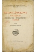 Badania źródłowe nad kazaniami niedzielnemi i świątecznemi Skargi, 1924 r.