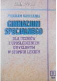 Program nauczania gimnazjum specjalnego