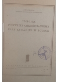 Imiona Pierwszej Chrześcijańskiej Pary Książęcej w Polsce, 1947r.