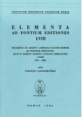 Elementa ad fontium editiones LVIII
