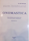Onomastica rocznik XLV