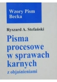 Pisma procesowe w sprawach karnych