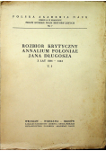 Rozbiór krytyczny annalium Poloniae Jana Długosza Tom I
