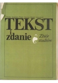 Tekst i zdanie