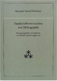 Handschriftenverzeichnis und Bibliographie