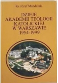 Dzieje akademii teologii katolickiej w Warszawie 1954-1999