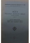 Acta pontificii instituti biblici Num 6