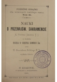 Nauki o Najświętszym Sakramencie, 1900 r.