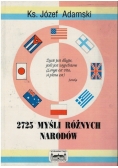 2725 Myśli różnych narodów