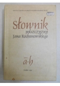 Słownik polszczyzny Jana Kochanowskiego