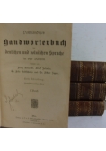 Dokładny słownik języka polskiego i niemieckiego, 4 Tomy, ok. 1908 r.