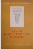 Kanon w architekturze egipskiej