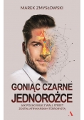 Goniąc czarne jednorożce