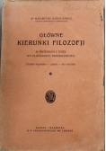 Główne Kierunki Filozofji 1923 r