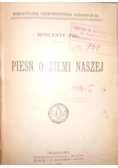 Pieśń o ziemi naszej, 1903 r.