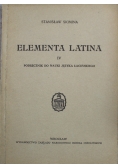 Elementa Latina IV ,1937 r.