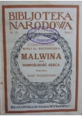 Malwina czyli domyślność serca, 1925 r.