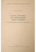 Nazwy czynności we współczesnym języku polskim