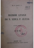 Rozbiór litanji do N.Serca P. Jezusa, 1924 r.
