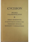 Cyceron Pisma filozoficzne III