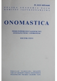 Onomastica rocznik XXXVI