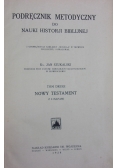 Podręcznik metodyczny do nauki historji biblijnej, Tom II, 1928 r.