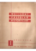 Wojskowy przegląd historyczny, Tom I