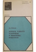 Mówione warianty wypowiedzi w środowisku sportowym