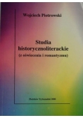 Studia historycznoliterackie