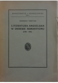 Literatura angielska w okresie romantyzmu, 1928 r.