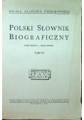 Polski słownik biograficzny Tom VI reprint z 1948