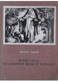 Rekrutacja do zakonów męskich w Polsce