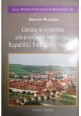 Gmina w systemie administracji publicznej RFN