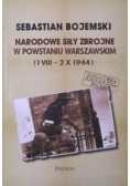 Narodowe siły zbrojne w Powstaniu Warszawskim (1 VIII -  2 X 1994)