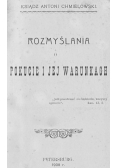 Rozmyślania o pokucie i jej warunkach, 1908 r.