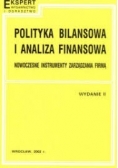 Polityka bilansowa i analiza finansowa